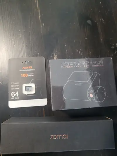 70Mai DashCam and SD Card (Unopened), View more