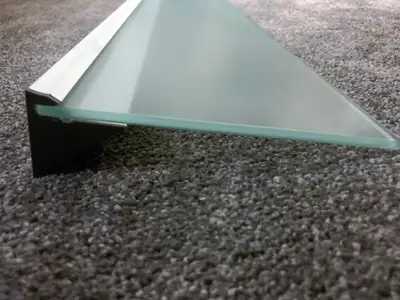 Minimalist IKEA frosted glass shelf, View more