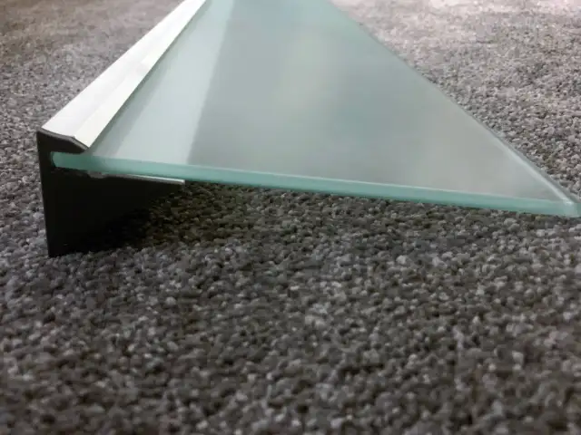 IKEA LJUSDAL Minimalist Frosted Glass Floating Shelf in Home Décor & Accents in Markham / York Region - Image 2