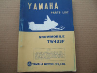 1974 YAMAHA TW433F PARTS MANUAL