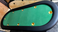 Brand New 7x3’ green traditional felt poker table. Delivery