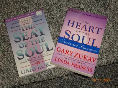 Gary Zukav  , two books.  excellent, Heart of Soul,Seat of Soul, View more