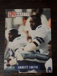 1991 Pro Set Gazette Football Emmitt Smith Card #1