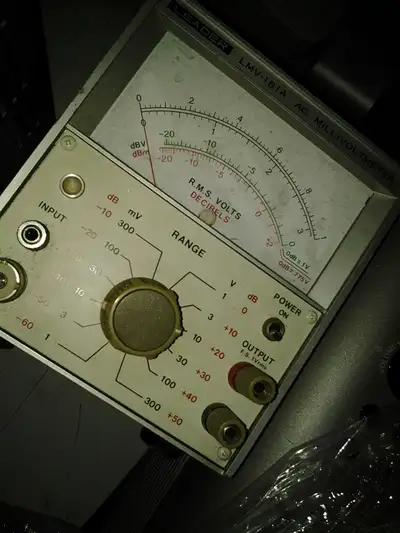 LEADER LMV-181A AC MILLIVOLTMETER RMS Analog Volt Meter Audio De, View more