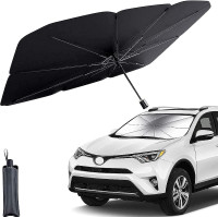 Manual Car Umbrella, Minimalist Black Car Umbrella For Car