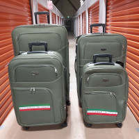 New Four 4 Piece Softside Luggage Suitcase Travel Baggage Set