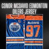 Connor McDavid Edmonton Oilers Jersey Medium and Large