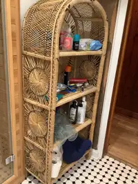 Wicker shelf