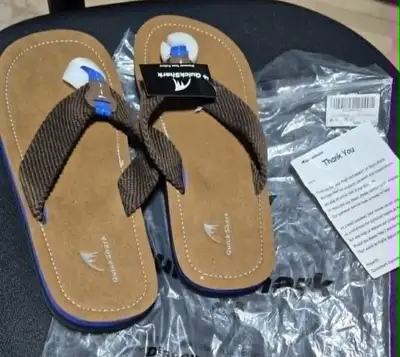 MEN’S SIZE 14 ARCH SUPPORT FLIP FLOPS – NEW – COMFORT SANDALS 25, View more