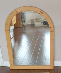 Bedroom Mirror - Beautiful pine frame - Made by Canwood - $70