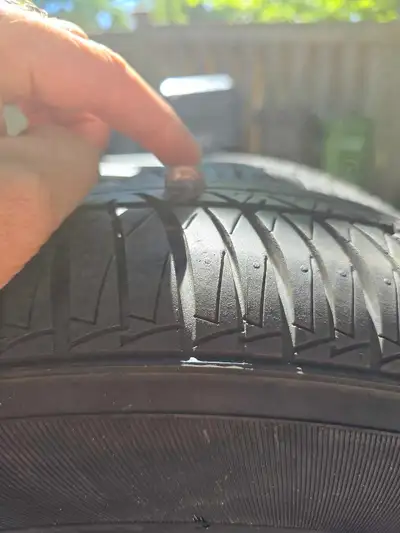 Motomaster AW2 tires, size 215/65R16, All Season - Quantity: 2 Tires.