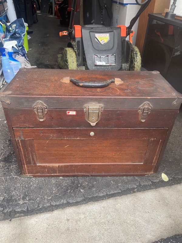 Tool & Die Wooden Tool chest & Machinery Handbook Tool Storage