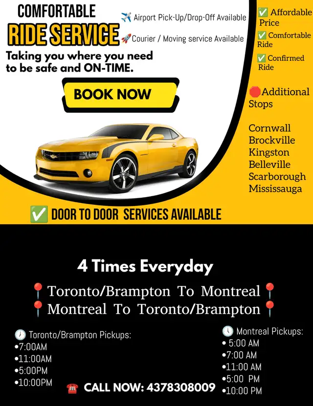 Kingston to Brampton63611968812929120