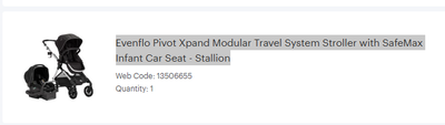 Evenflo Pivot Xpand Modular Travel System Stroller with SafeMax, View more