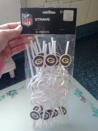 Green Bay Packers Crazy Straws For Sale.