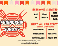 Friendship Sunday @ Abiding Word Church in Orleans!