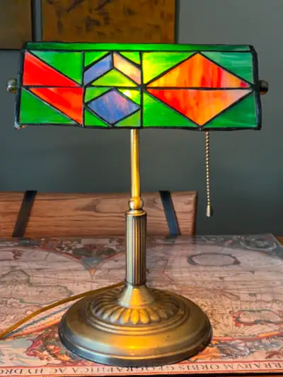 Lampe de banquier style Tiffany, View more