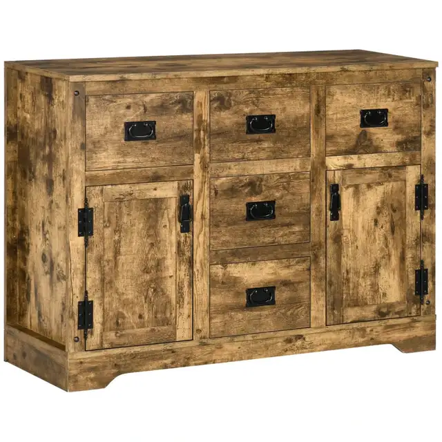 Kitchen Sideboard Cabinet with Five Drawers Two Door Cabinets an in Hutches & Display Cabinets in Markham / York Region - Image 11
