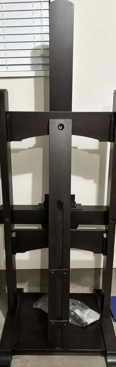 Dark Brown Wooden Tv Cabinet with a Samsung TV, View more