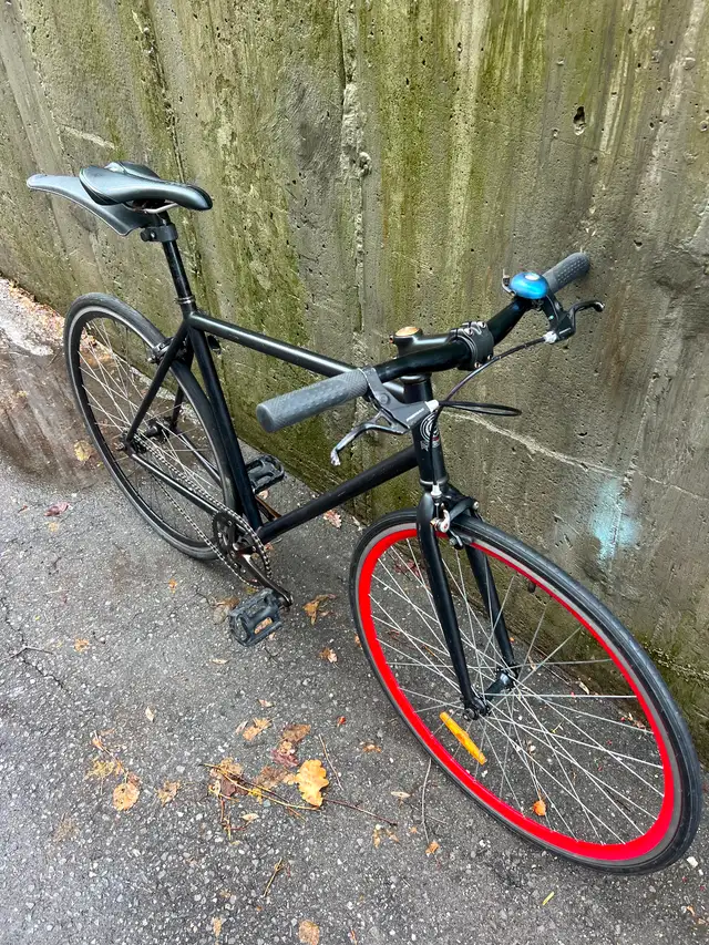 Black real steel chromoly single speed/fixie Damco track in Fixie (Single Speed) in City of Toronto - Image 3