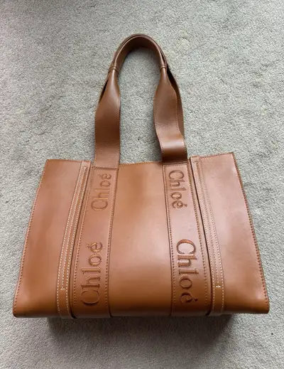 Chloe Woody Tote Leather, View more