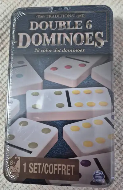 Traditions - Double 6 Dominoes in a Tin – New, View more