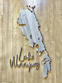 3D Lake Winnipeg Cut-Out