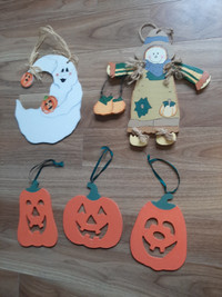 HALLOWEEN WOOD DECORATIONS - $10.00 for LOT