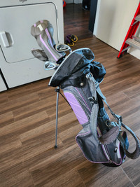 Powerbilt Junior Golf Clubs with bag