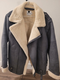 Topman shearling jacket