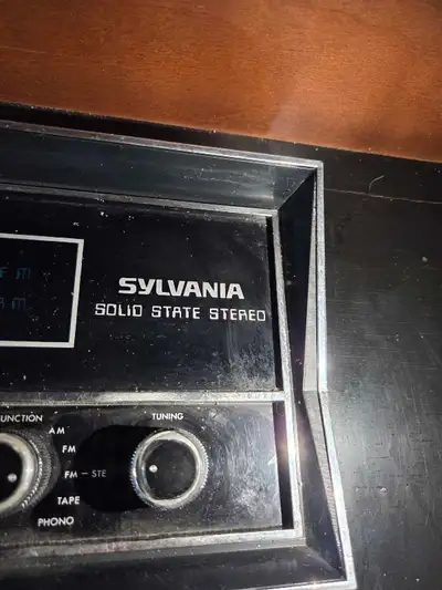 Sylvania solid state stereo/record player, View more