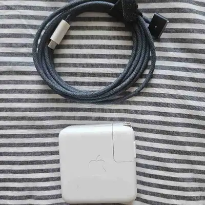 Apple 70w charger and MagSafe cable , View more