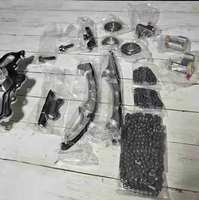 Timing Chain Kit - with Water Pump Fits for 2007-2010 Ford Edge Flex Taurus 3.5L for Lincoln MKS MKT...