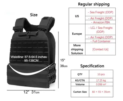 weighted tactical Vests, View more