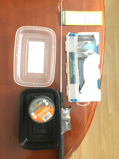 Ice fishing rod & box, View more