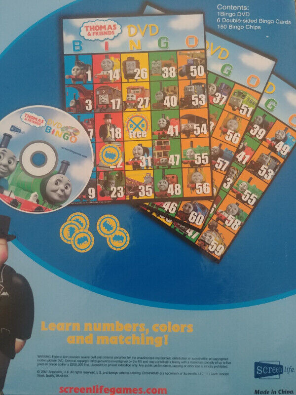 Thomas & Friends DVD Bingo game in Toys & Games in Ottawa - Image 4