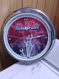 Large Snap-On Clock  with Light.