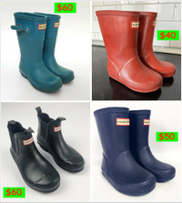 Hunter    Rubber Rain Boots   Youth Kids