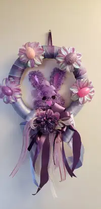 Adorable Easter rabbit wreath, new