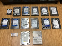 Various hard drive and other pc components