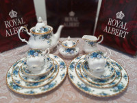 Royal Albert Moonlight Rose Tea set . Rare Bone China .