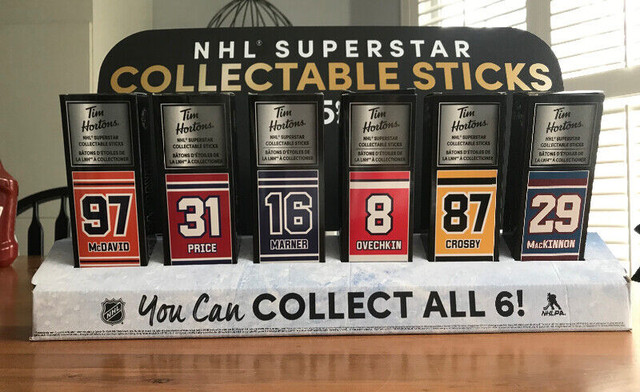Tim Hortons Collectable NHL sticks set with stand in Arts & Collectibles in Mississauga / Peel Region