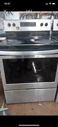 Whirlpool stainless steel stove with 30 days warranty