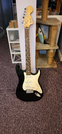 Fender Squier Electric Guitar and Electric Bass For Sale
