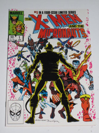 X-Men / Micronauts#'s 1,2,3 & 4 New Mutants!  comic book