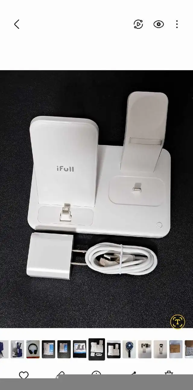 iPhone Charger Stand, QI Fast 3 in 1 Charging Station, Charging  in Cell Phone Accessories in Markham / York Region - Image 10