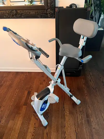ADVENOR Folding Magnetic Exercise Bike with Backrest & Arm Bands, View more