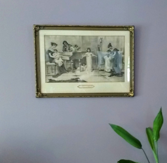 Cadre centenaire lithographie de Maude Goodman dans Art et objets de collection  à Longueuil/Rive Sud