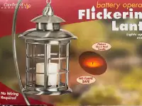 Flickering lantern for decor!