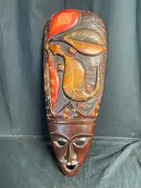 Very Large Carved Wooden Mask